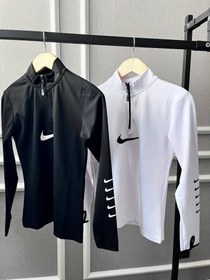 تصویر بلوز نیمزیپ ترک NIKE (5 لوگو) 