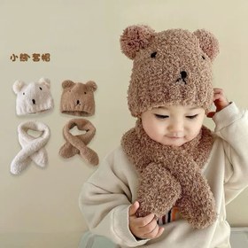 تصویر ست شال و کلاه بچگانه 