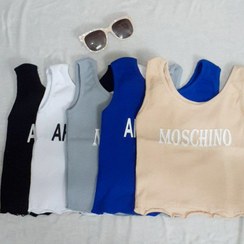 تصویر کراپ طرح MOSCHINO کشی پارچه کبریتی 