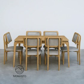 تصویر ست میز و صندلی ناهار خوری ۶ نفره مدل ریوا 