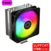 تصویر خنک کننده پردازنده کولر مستر مدل T400k ARGB Cooler Master T400k ARGB CPU Cooler