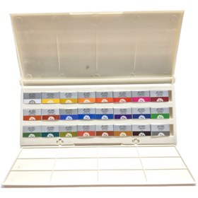 تصویر آبرنگ افرا 24 رنگ Afra Watercolor Medium Pan