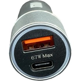 تصویر شارژر فندکی 67 وات دو پورت شیائومی مدل OA-01 Xiaomi dual port CAR charger model OA-01