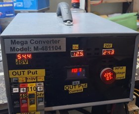 تصویر منبع تغذیه ۲۲۰ ولت ۵۰ هرتز به ۲۴-۴۸-۱۱۰ ولت Coverter power 220v to 24,48,110v,10A