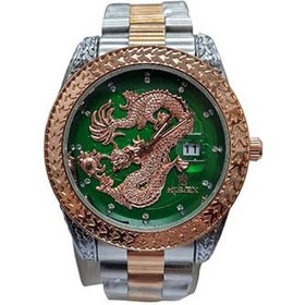 تصویر ساعتمچی مردانه رولکس دراگون ، - نقره ای صفحه سبز Rolex dragon 1276