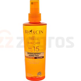تصویر اسپری روغن برنز کننده دارای spf15 حجم 200 میل بیوکسین ا Bioxcin Sun Oil Spf 15 Bioxcin Sun Oil Spf 15