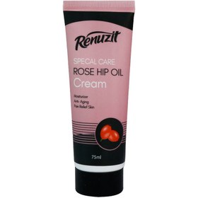 تصویر کرم مرطوب و نرم کننده دست و صورت رینوزیت مدل ROSE HIP OIL 