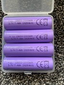 تصویر جعبه 4 عددی باتری سر تخت 18650 لیتیوم یون 3.7 ولت 2000 میلی کیفیت اصلی