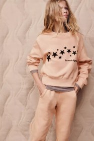 تصویر سویشرت دخترانه زارا STAR FLOCKING SLOGAN SWEATSHIRT 