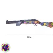 تصویر تفنگ تیرژله ای MP18 شارژی تیر ژله ای رگباری نورپردازی RGB کیی بسیار بالا اصلی شرکت ELECTERA با 5000 تیر اضافه 