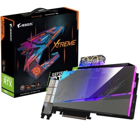 تصویر کارت گرافیک گیگابایت AORUS RTX 3090 XTREME WATERFORCE WB 24G 