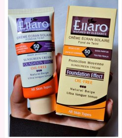 تصویر ضد افتاب کرمپودری الارو SPF 30 Ellaro