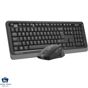 تصویر کیبورد و ماوس بی‌سیم ای فورتک مدل FG1035 A4tech FG 1035 2.4G Wireless Desktop Keyboard and Mouse