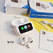 تصویر ایرپاد هوشمند با نمایشگر لمسی مدل WT-6 WT-6 Smart Airpods with Display