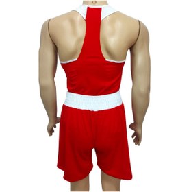 تصویر تجهیزات بوکس قرمز Boxing Athlete Shorts Team مجموعه Pars 