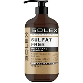 تصویر شامپو سولکس بدون سولفات حاوی شیر بز 1000 میلی لیتر Solex shampoo without sulfat milk shake1000ml