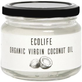 تصویر روغن نارگیل اورجینال برند Ecolife مدل Organik Coconut Oil 250 Ml کد 460442269 