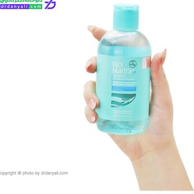 تصویر مایع پاک کننده آرایش بایومارین مخصوص پوست چرب 250 میلی لیتر BIO MARINE AQUA PURE CLEANSING AND MAKE UP REMOVING 250 ML