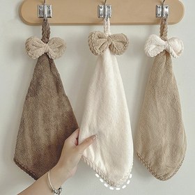 تصویر حوله دست پاپیونی 