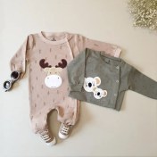 تصویر سرهمی یونیسکس (دخترانه و پسرانه) طرح دار نخ پنبه خالص 