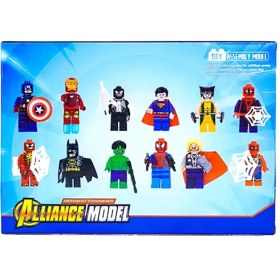 تصویر لگو شخصیت های مارول و دی سی ۱۲ عددی 