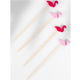 تصویر فروت پیک سوزنی طرح فلامینگو کد 20 پرایم prime fruit pick