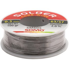 تصویر سیم لحیم سومو 0.5 میلیمتر 100 گرم مدل SOMO SM605 solder wire