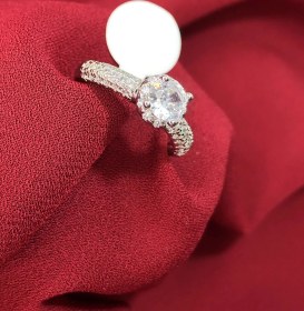 تصویر انگشتر تک نگین 