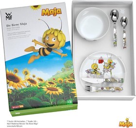 تصویر سرویس غذاخوری 6 پارچه کودک دبلیو ام اف طرح زنبوری maja wmf 