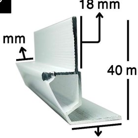 تصویر پروفیل لاینر نور خطی چفت کناف کد 79 