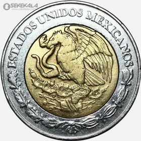 تصویر سکه 2 پزو دوفلزی مکزیک 2004 