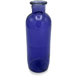 تصویر گلدان شیشه ای رنگی بزرگ 