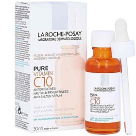 تصویر سرم ویتامین سی لاروش پوزای (اصل) La roche-posay pure vitamin C10 anti-wrinkle serum