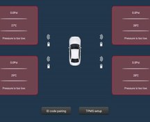 تصویر سیستم مانیتورینگ فشار لاستیک سواری – اندرویدی (TPMS) – TY05 – سنسور داخلی 
