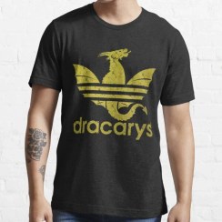 تصویر تیشرت house of the dragon طرح Dracarys Gold Essential T-Shirt کد 195643 