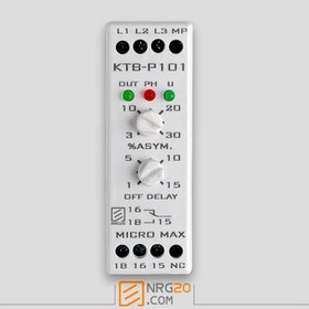 تصویر رله کنترل فاز کتابی میکرومکس الکترونیک مدل KTB-P101 MICRO MAX Electronic KTB-P101 Phase Controller Relay