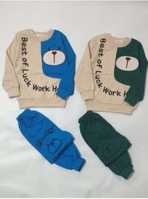 تصویر بلوز شلوار تدی 