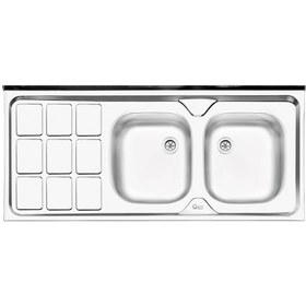 تصویر سینک ظرفشویی توکار ایلیا استیل مدل 234 Ilya Steel built-in sink 234