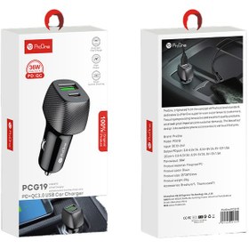 تصویر شارژر فندکی 36 واتی پرووان مدل PCG19 carcharger proone pcg19