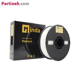 تصویر فیلامنت PLA PRO نقره ای قطر 1.75 میلیمتر یک کیلوگرمی میندا Minda Minda PLA PRO Filament 1.75mm 1kg silver