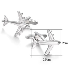 تصویر دکمه سردست Airplane Cufflinks SB003 