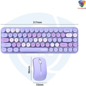 تصویر کیبورد و ماوس بی سیم مافی مدل i bean Mofii i bean Wireless Keyboard and Mouse