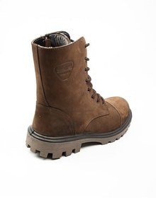 تصویر چکمه و بوت مردانه چرم قهوه ای NUBUCK اسکوتر Scooter 