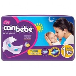 تصویر پوشک جان به به سایز 1 بسته 40 عددی Can bebe Baby Diaper Size 1 Pack Of 40