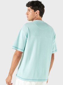 تصویر تی‌شرت یقه گرد با بافت دار برند lee cooper Textured Crew Neck T-Shirt