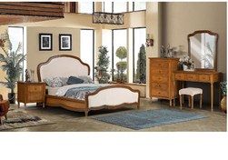 تصویر سرویس خواب دو نفره ملیس M70 روکش چوب بلوط 