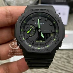 تصویر ساعت مچی جی شاک مدل GA-2100-1A3ER مشکی (جیشاک GShock) های کپی تمام فول تنظیم اتوماتیک با پایتخت کشورها ،اتولایت اتوماتیک 