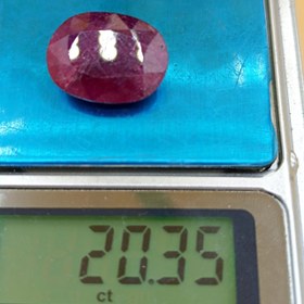 تصویر نگین یاقوت سرخ طبیعی کد ۱۲۰۵۰ 