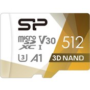 تصویر کارت حافظه‌ microSDXC سیلیکون پاور استاندارد UHS-I U3 مدل Superior Pro ظرفیت 512 گیگابایت Silicon Power Memory Card Superior Pro microSDXC UHS-I U3 - 512GB