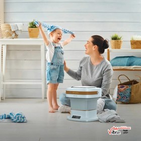 تصویر ماشین لباسشویی 6 لیتری قابل حمل گرین Green Portable 6L Washing Machine 